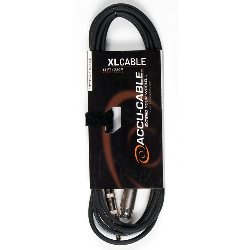 American DJ XL4-12 TRS to XLR Microphone Cable (12')