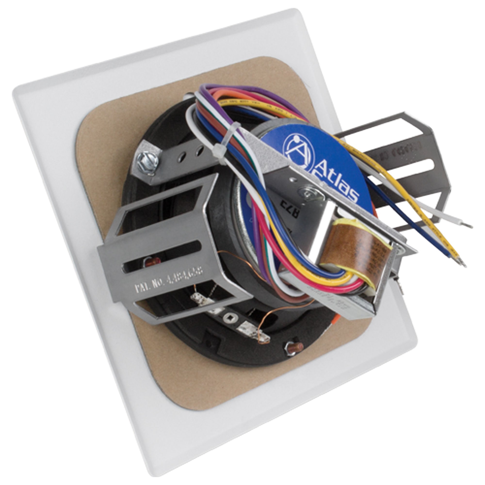 AtlasIED EZB161-4 4" In-Ceiling Speaker with 4-Watt 25V/70V Transformer and 161-4 Baffle