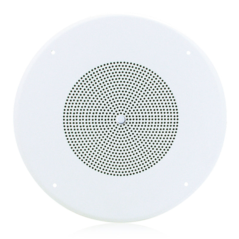 AtlasIED SD72WV 8" In-Ceiling Speaker with 25/70V 5W Transformer & Baffle with Volume Control