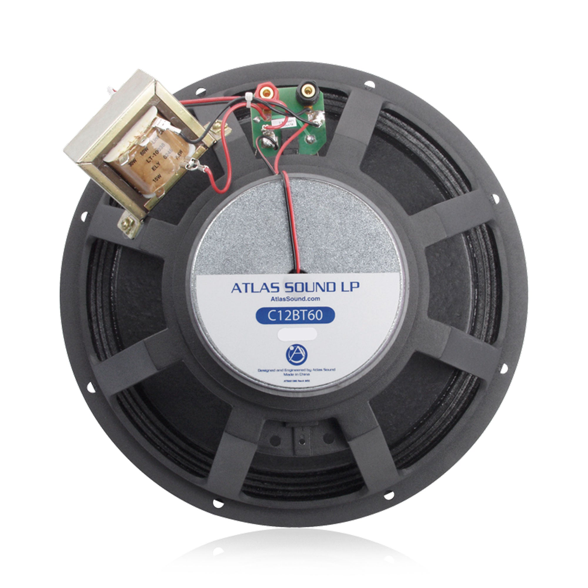 AtlasIED C12BT60 12" 2-Way Coaxial Speaker with 60-Watt 70V/100V Transformer