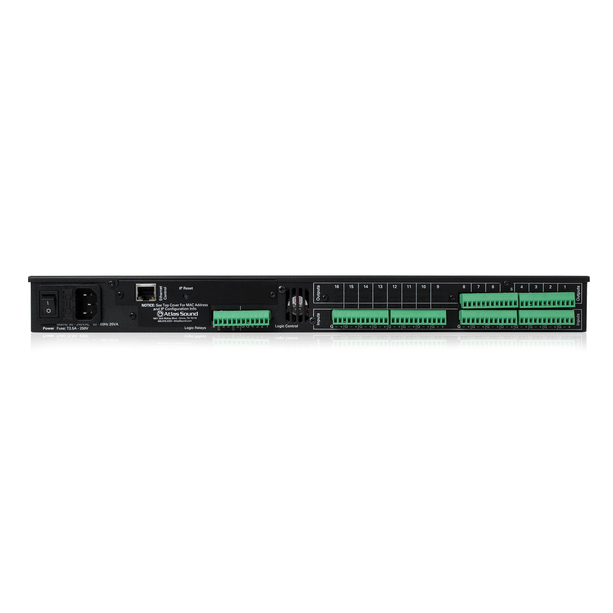 AtlasIED BB-168 16 Input x 8 Output Networkable DSP Device