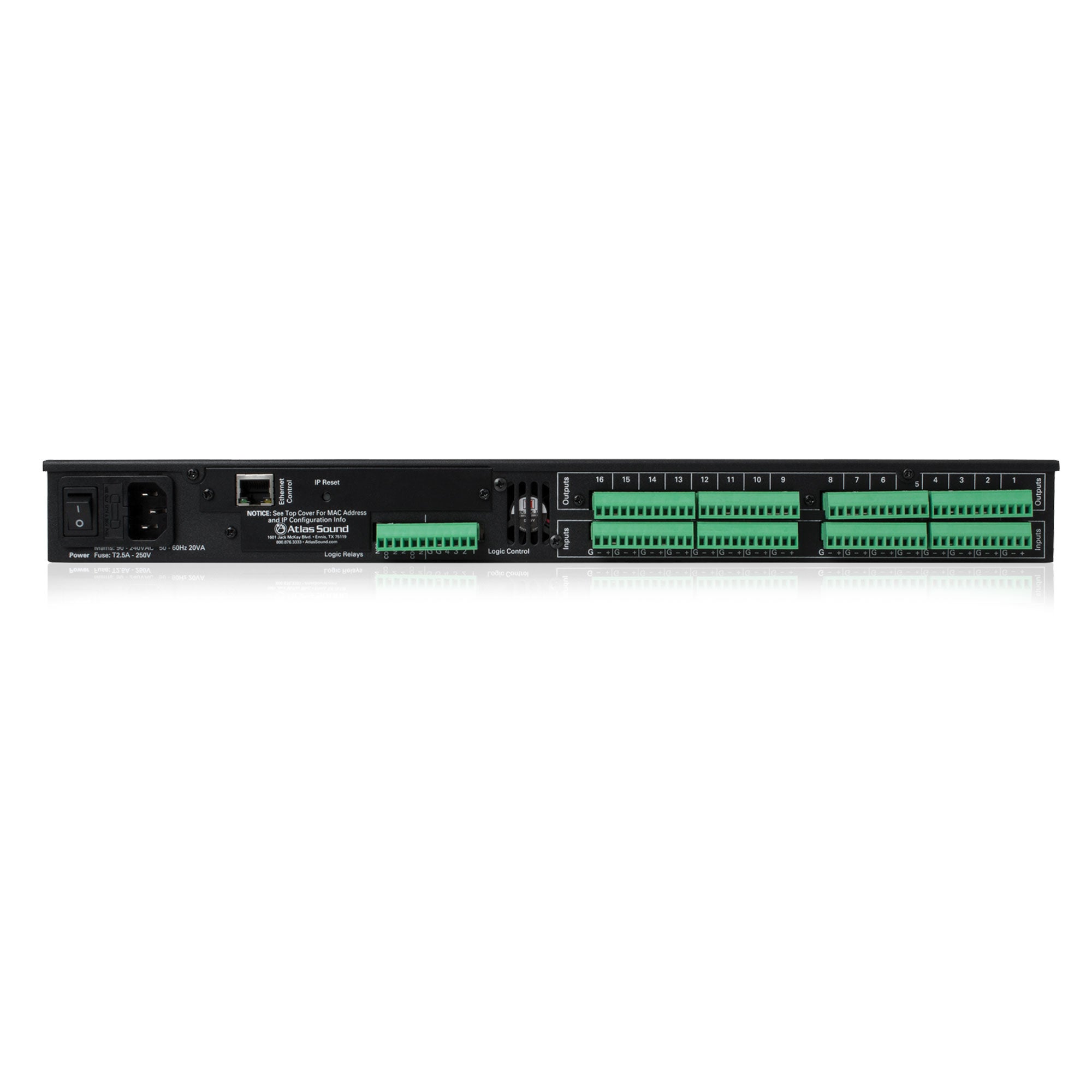 AtlasIED BB-1616 16 Input x 16 Output Networkable DSP Device