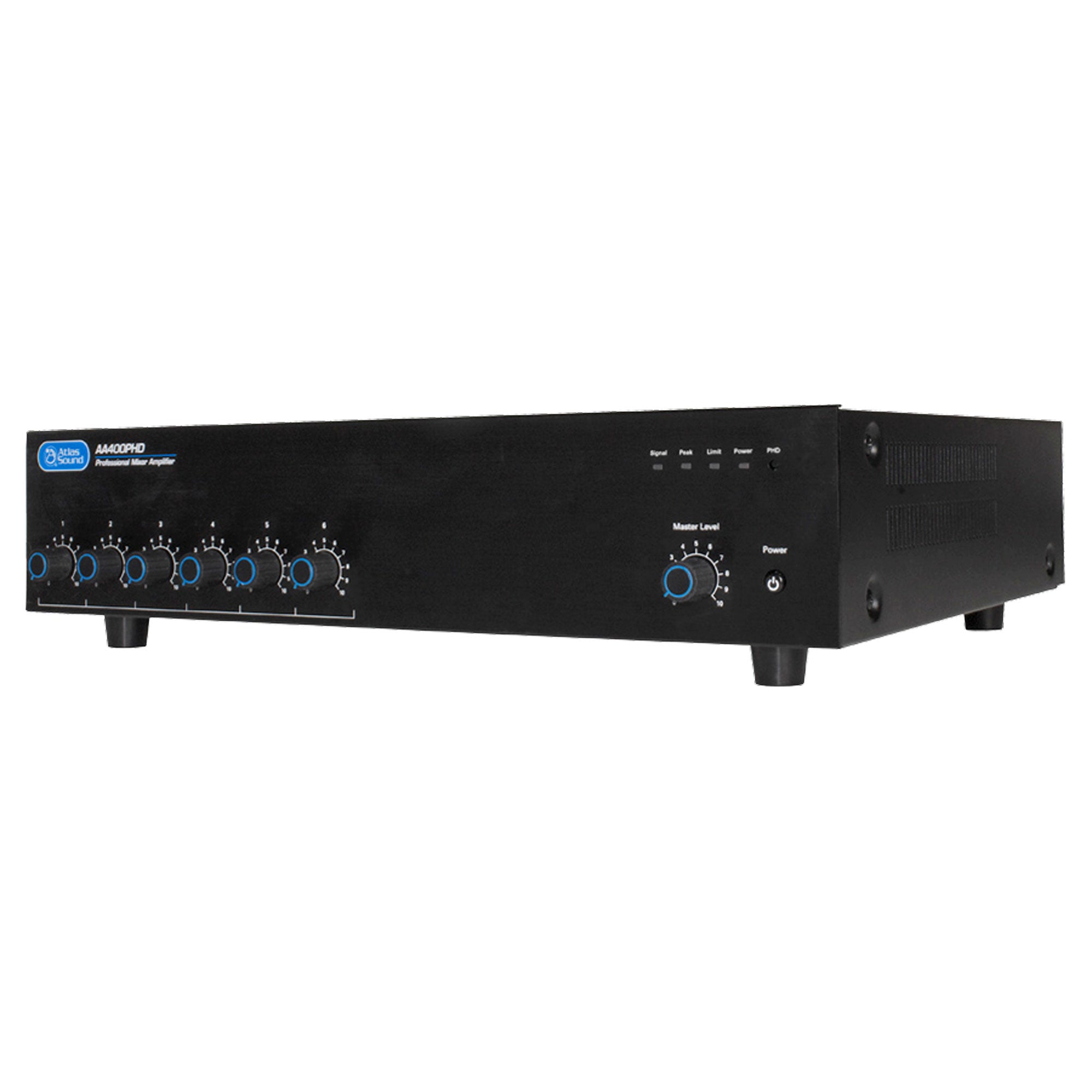 AtlasIED AA400PHD 6-Input, 400-Watt Mixer Amplifier with Automatic System Test Circuitry