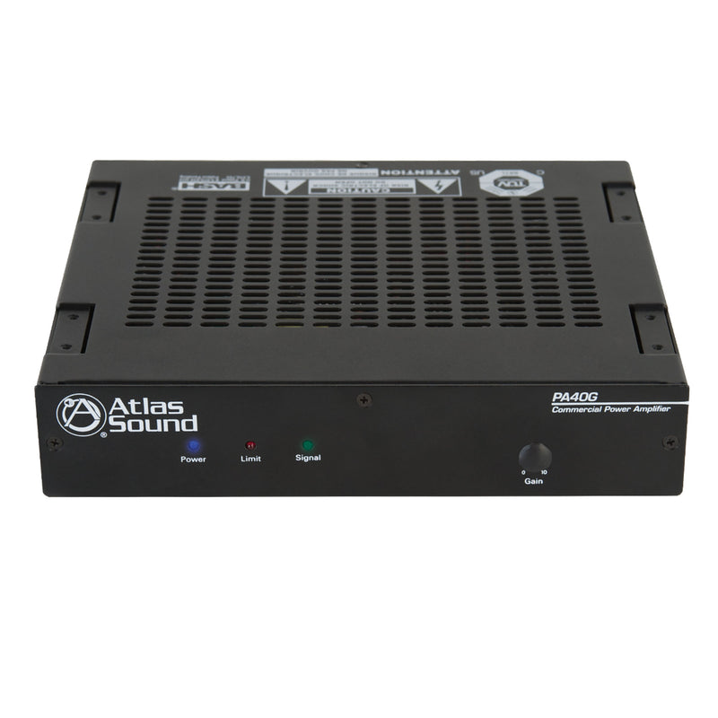 AtlasIED PA40G 40W Single Channel Power Amplifier with Global Power Supply