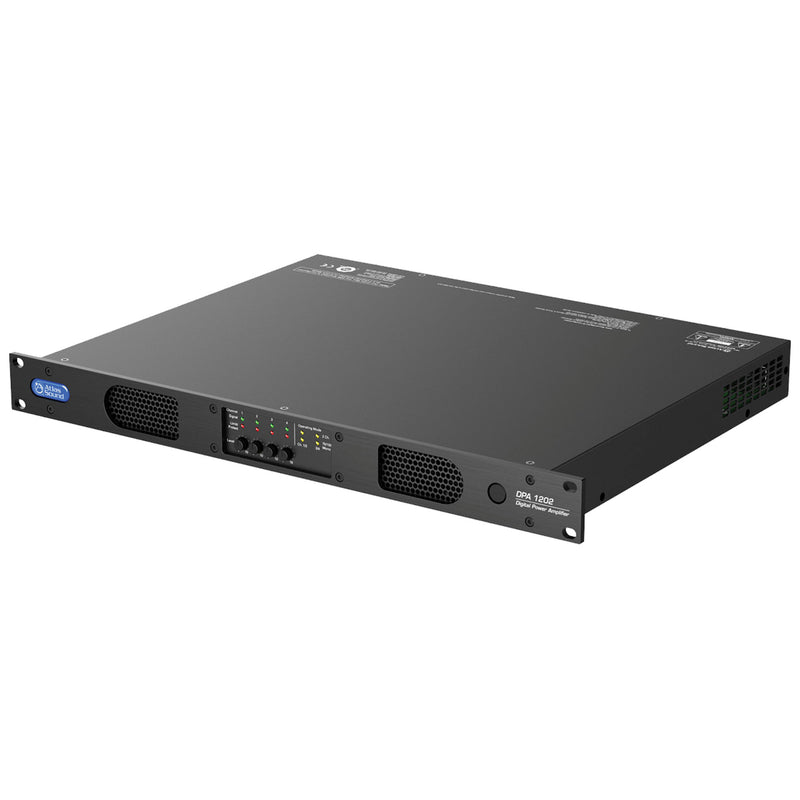 AtlasIED DPA1202 1200-Watt Networkable Multi-Channel Power Amplifier with Dante Network Audio