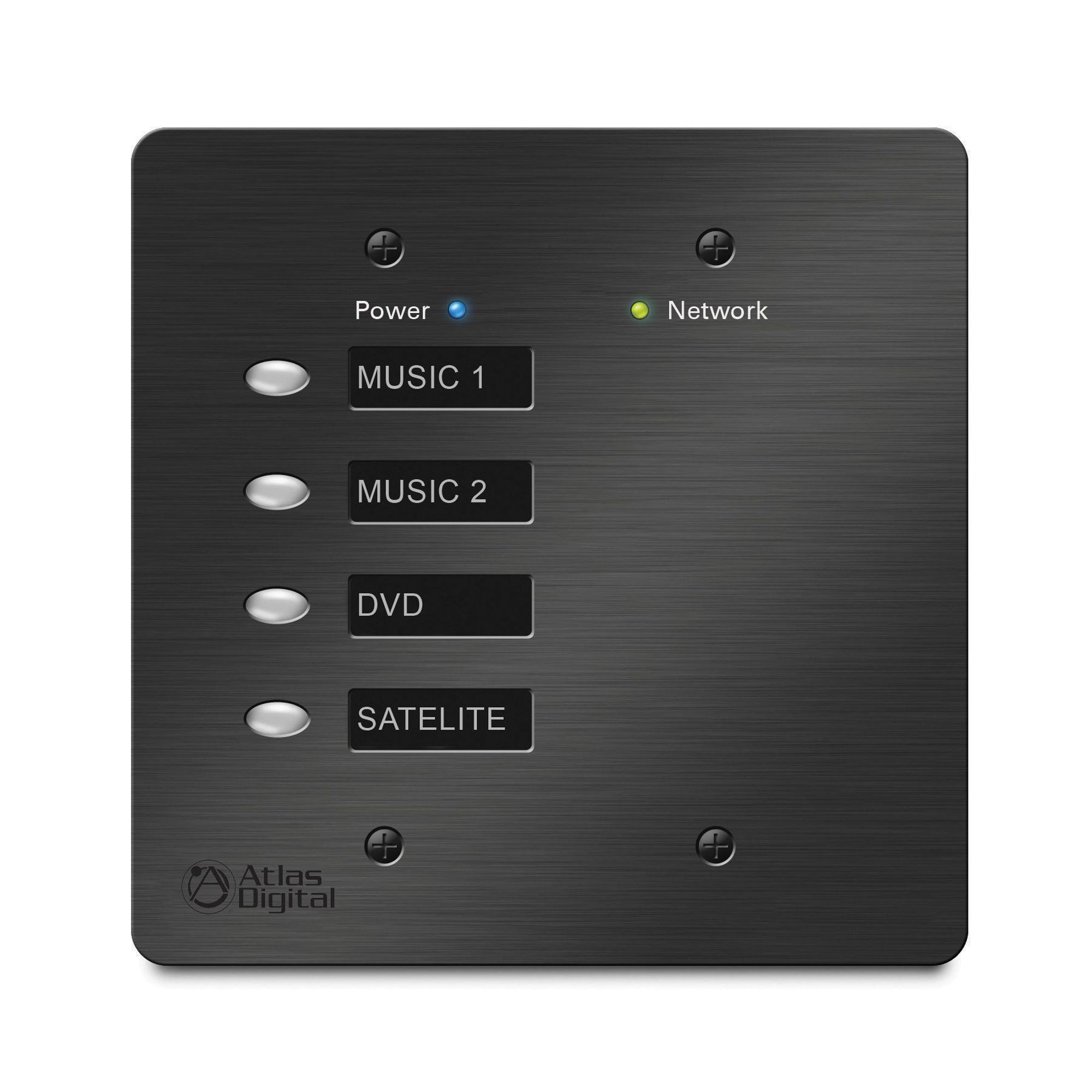 AtlasIED BBWP-S4B Bluebridge 4-Button Controller (Black)