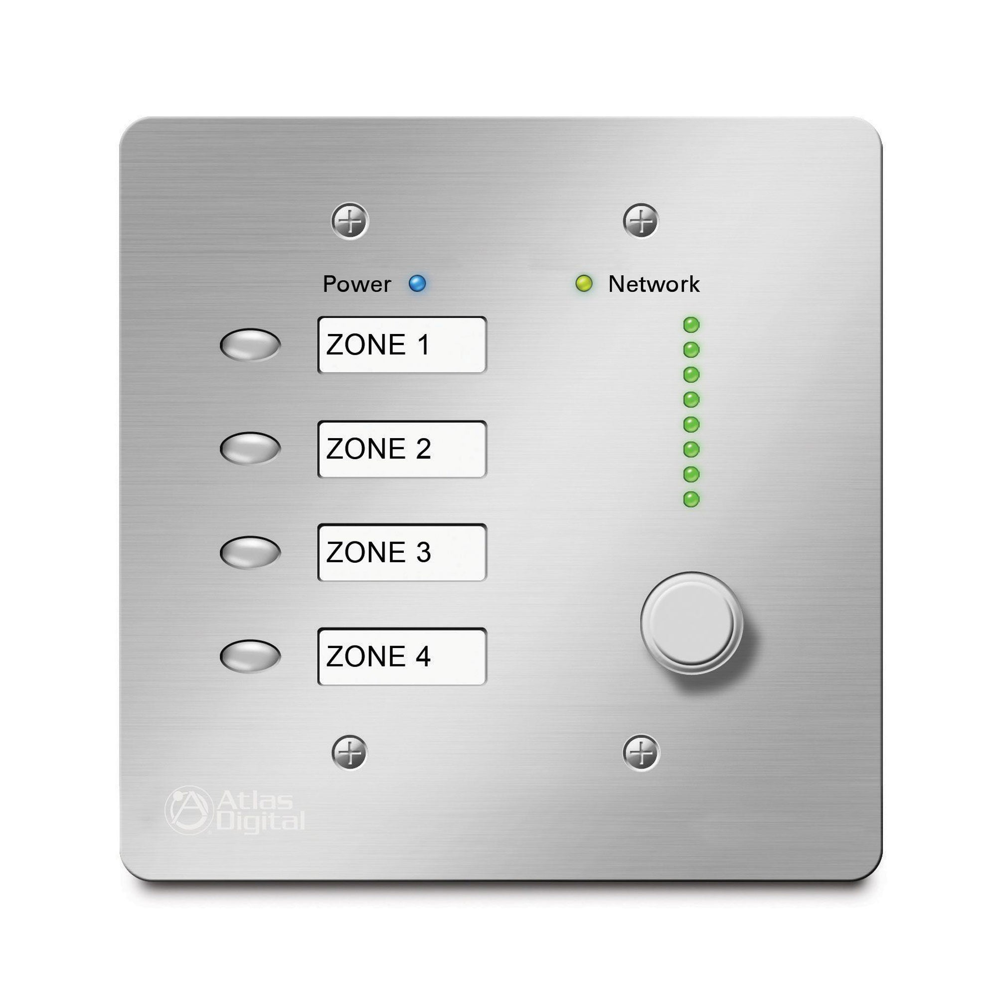 AtlasIED BBWP-K4W Bluebridge Controller With 4 Level Controls (White)