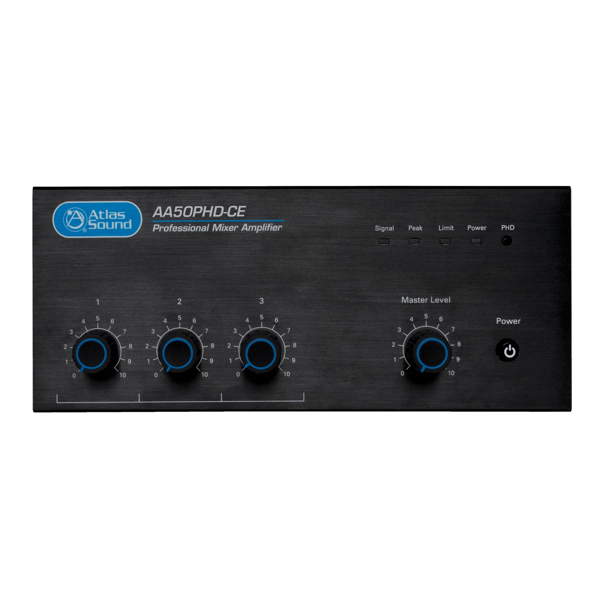 AtlasIED AA50PHD-CE 4-Input, 50-Watt Mixer Amplifier with Automatic System Test (CE Listed)