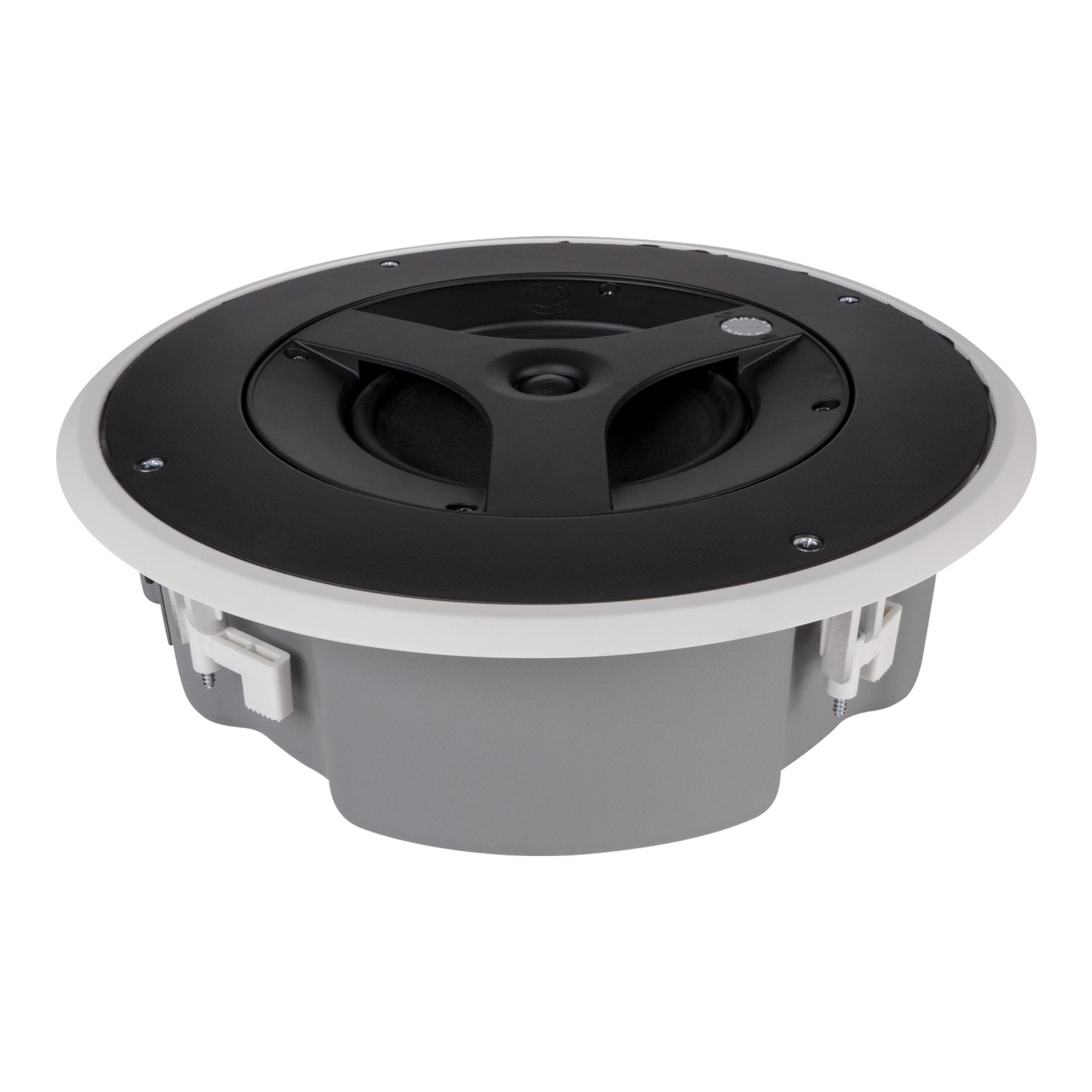 AtlasIED FAP63TC-W 6.5" Shallow Coaxial In-Ceiling Speaker with 32-Watt 70/100V Transformer (White, Pair)