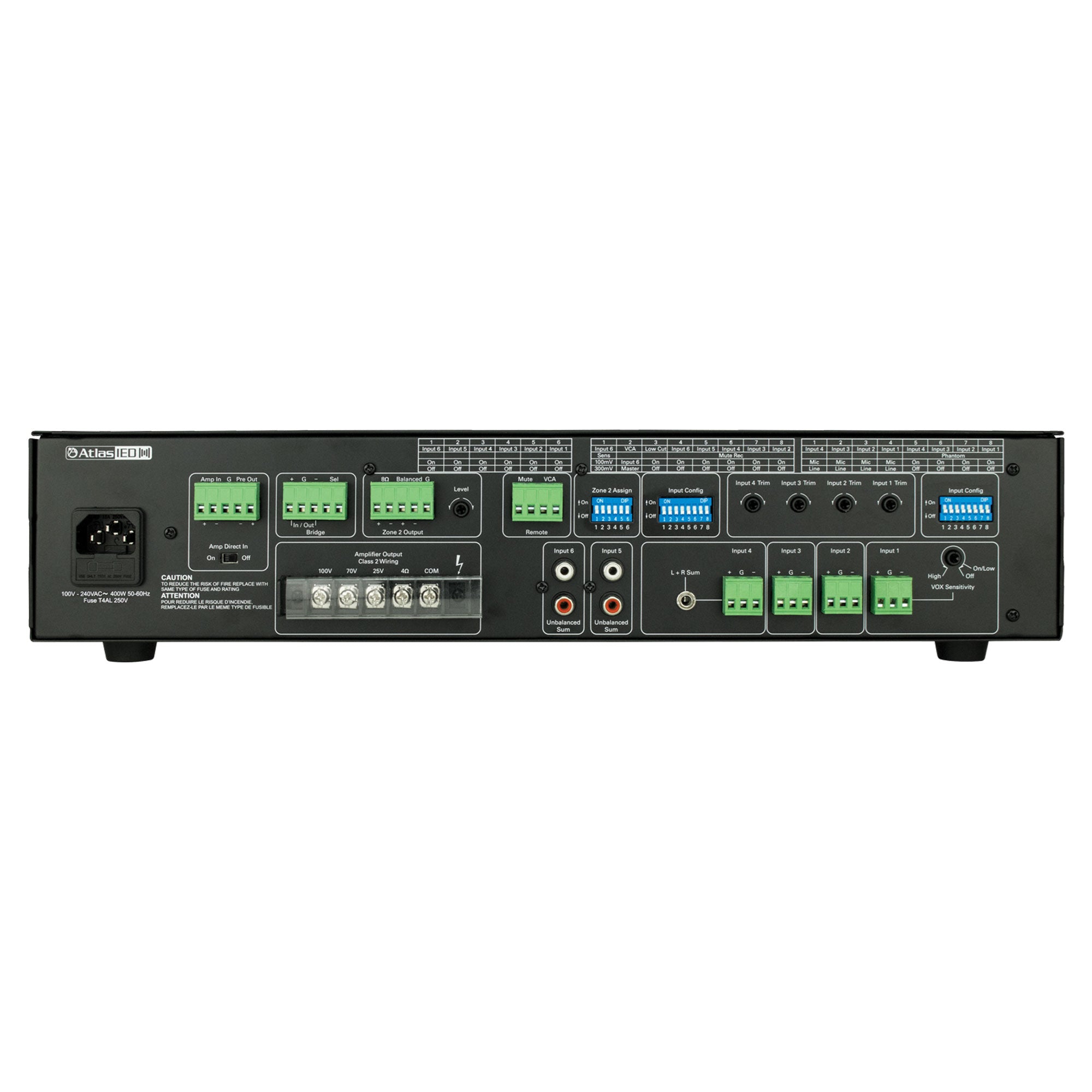 AtlasIED AA240G 6-Input, 240-Watt Mixer Amplifier