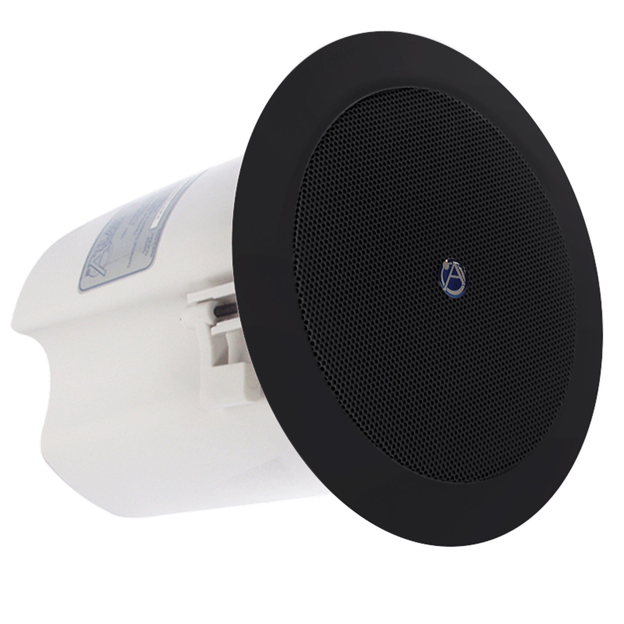 AtlasIED FAP40T-B 4" In Ceiling Speaker with 16-Watt 70/100V Transformer (Black, Pair)