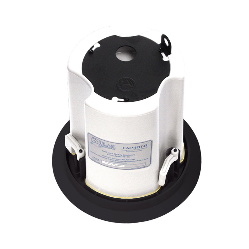 AtlasIED FAP40T-B 4" In Ceiling Speaker with 16-Watt 70/100V Transformer (Black)