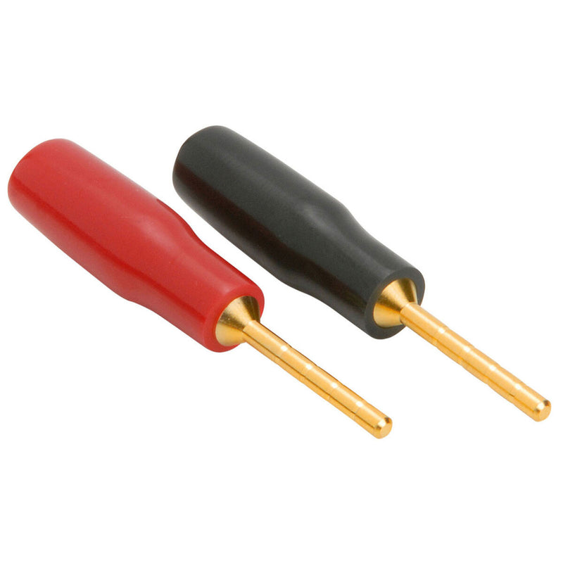 Parts Express 091-301 Gold 12 AWG Speaker Pin Connectors with Set Screw (Pair)
