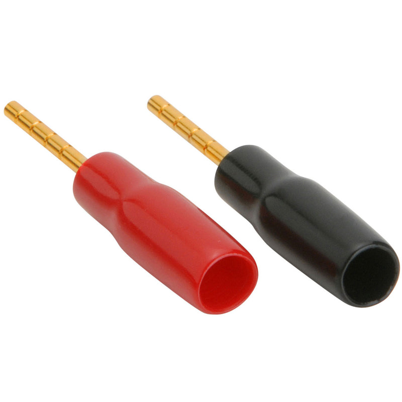 Parts Express 091-301 Gold 12 AWG Speaker Pin Connectors with Set Screw (Pair)