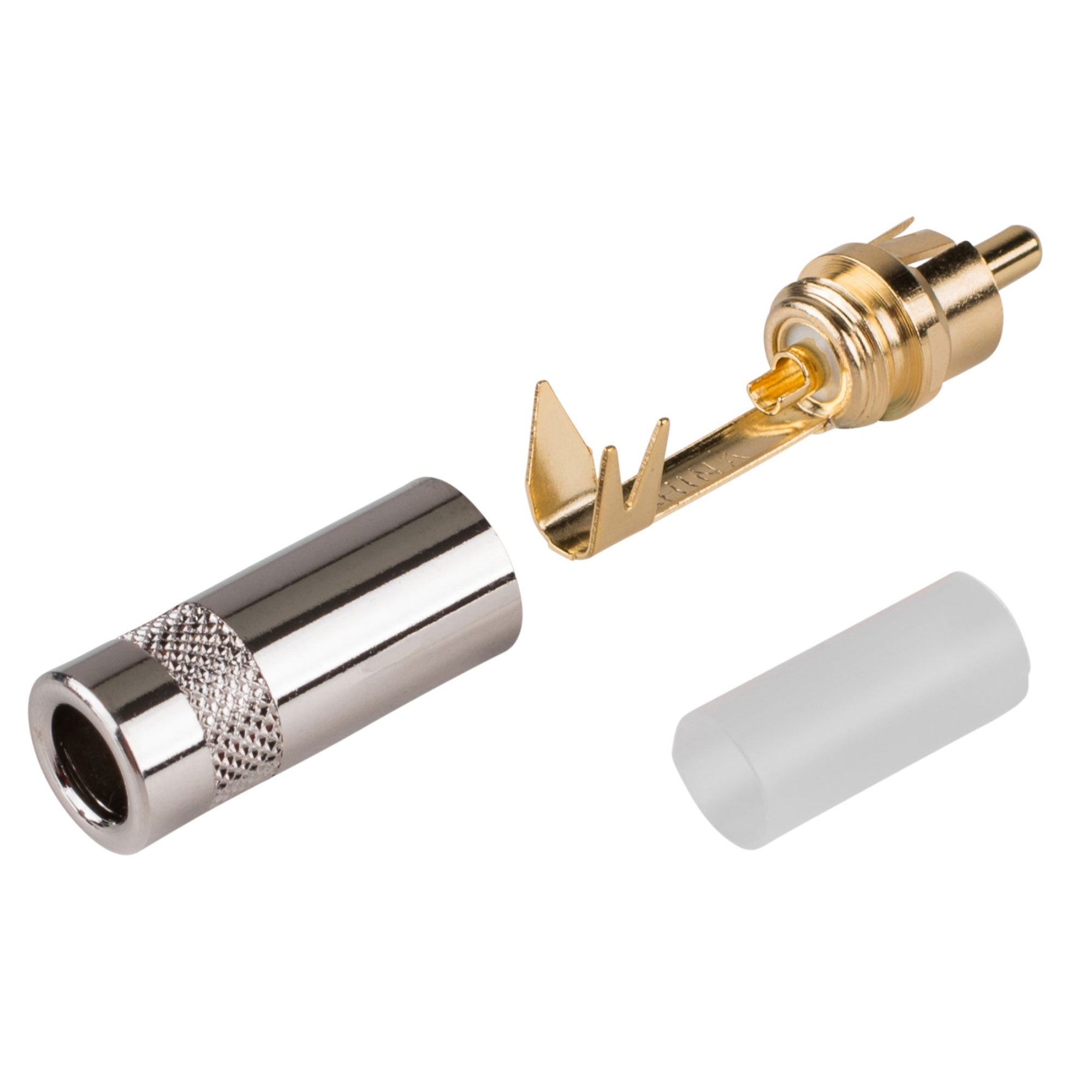 Neutrik Rean NYS352G Male RCA Phono Plug (Nickel/Gold, Box of 100)