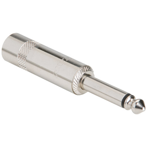 Neutrik Rean NYS224 1/4" Mono Phone Long Barrel Plug (Nickel/Silver)
