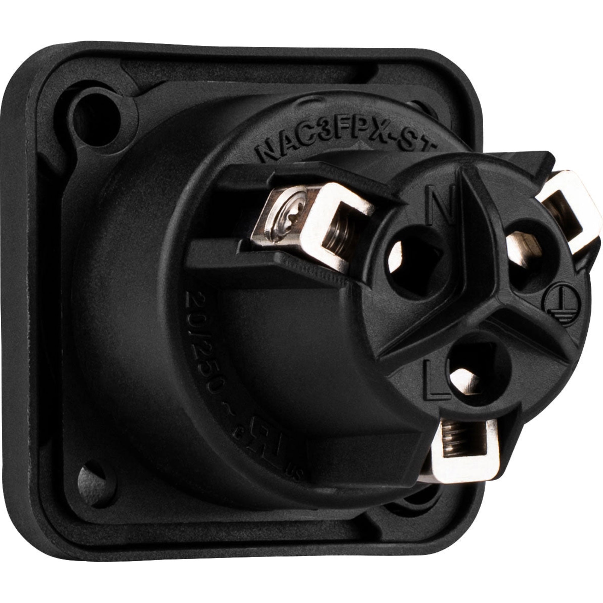 Neutrik NAC3FPX-ST-TOP powerCON TRUE1 TOP Appliance Outlet (Screw Terminals, Box of 100)