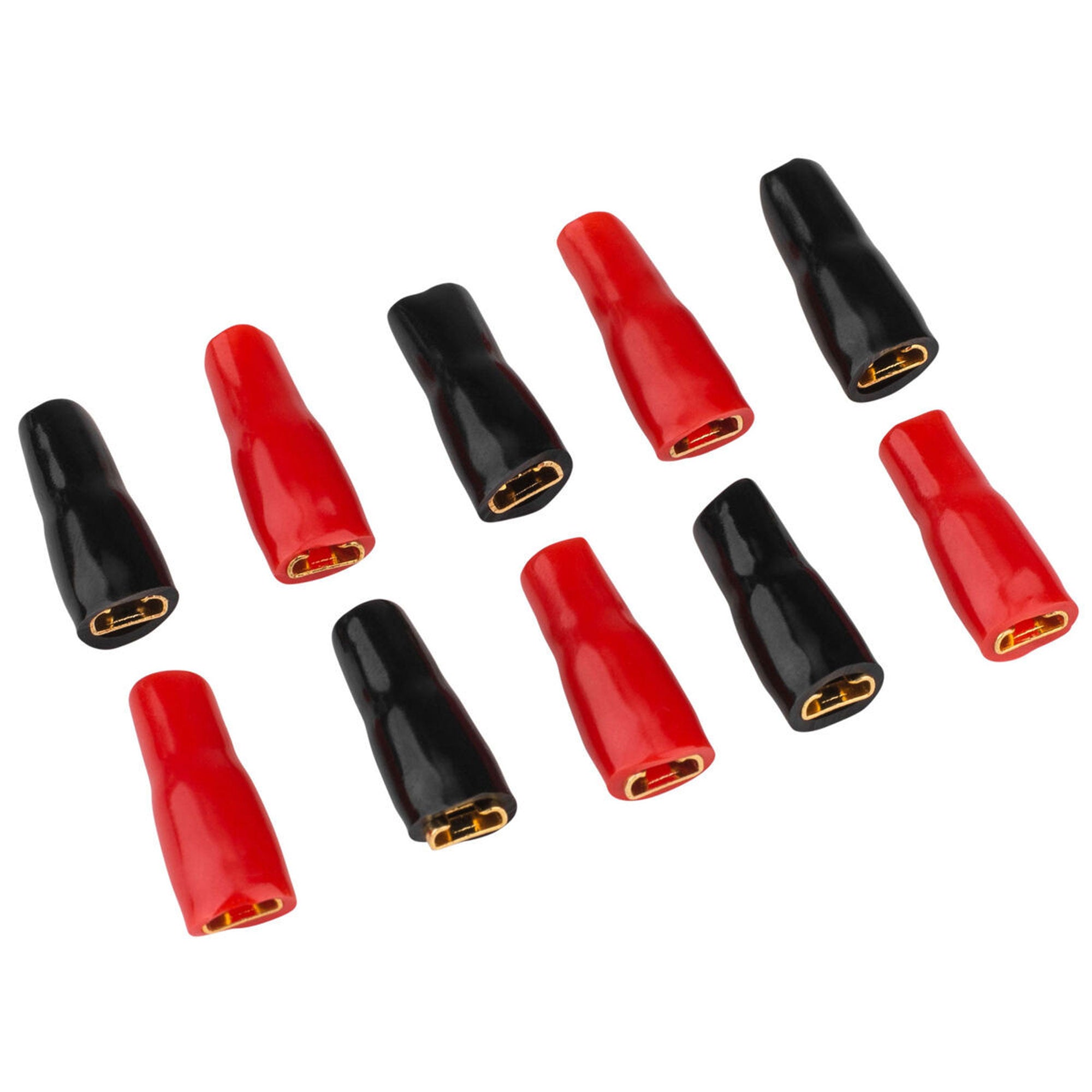 Parts Express 095-809 Gold Female Quick Disconnects 12-10 AWG 0.205" (5 Pair)