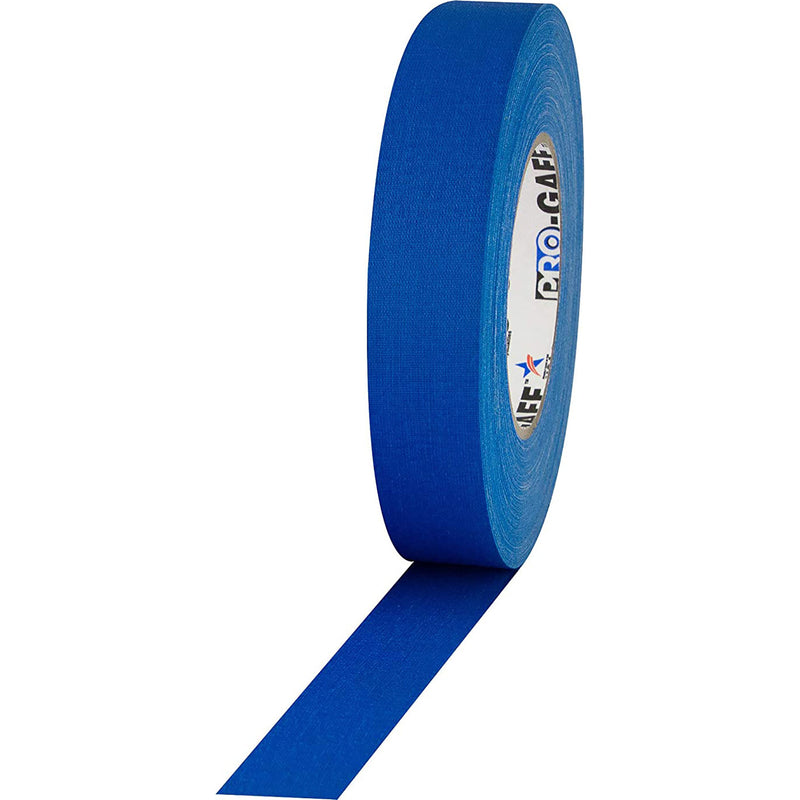 ProTapes Pro Gaff Premium Matte Cloth Gaffers Tape 1" x 55yds (Electric Blue, Case of 48)