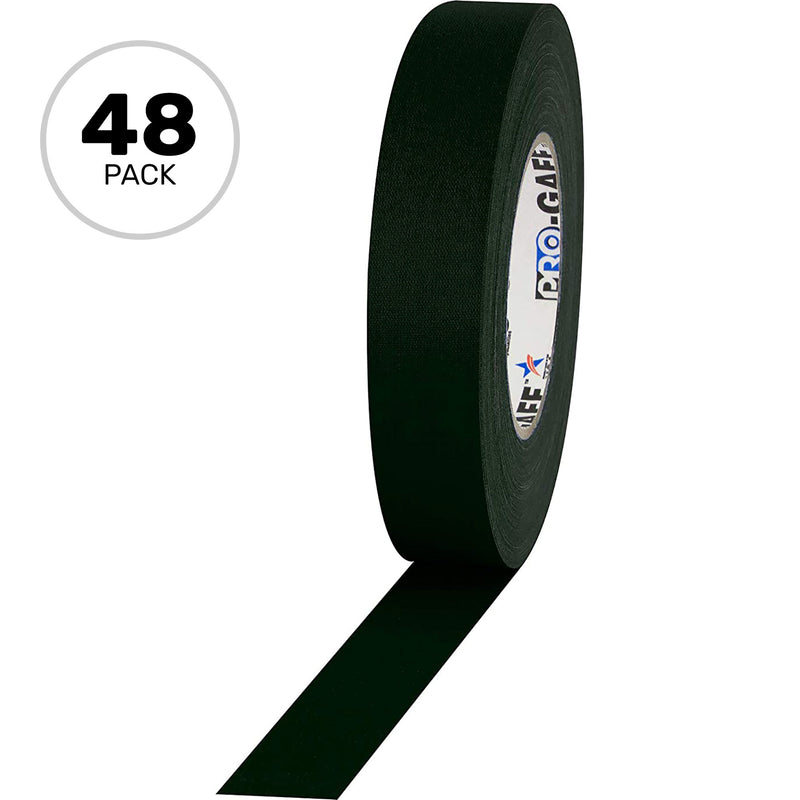 ProTapes Pro Gaff Premium Matte Cloth Gaffers Tape 1" x 55yds (Green, Case of 48)