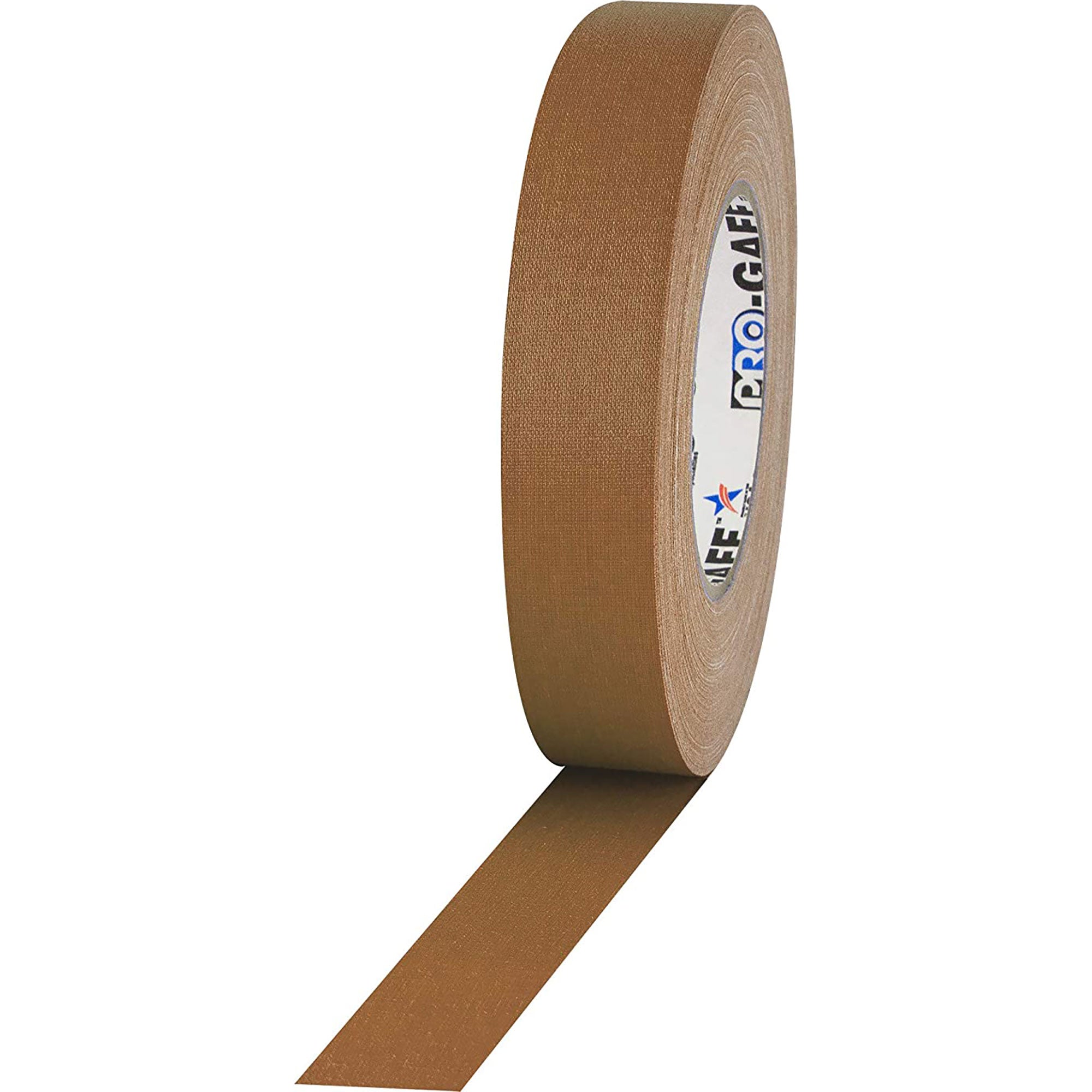 ProTapes Pro Gaff Premium Matte Cloth Gaffers Tape 1" x 55yds (Tan, Case of 48)