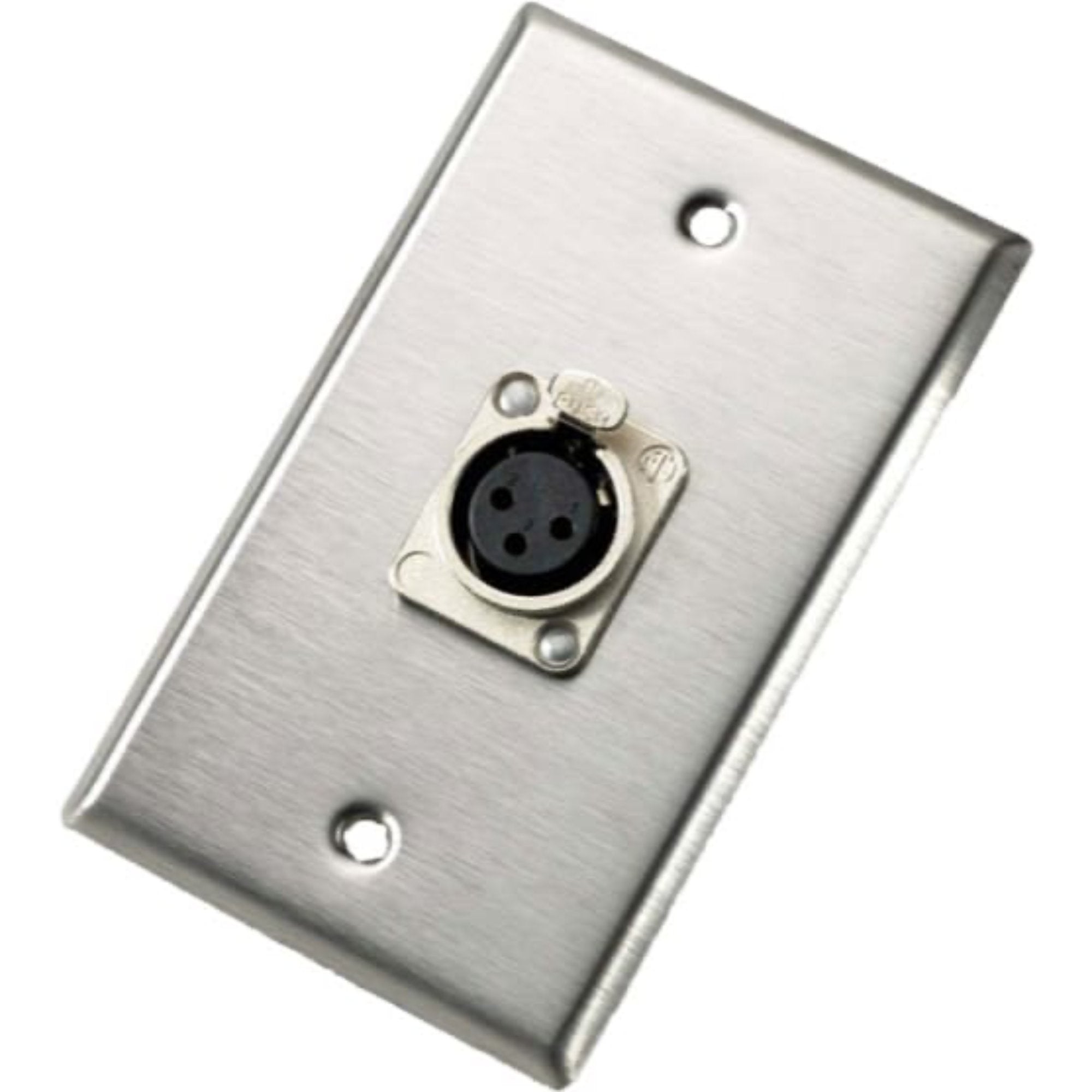 Neutrik 103F Single Gang Wall Plate with Female 3-Pin XLR (5 Pack)