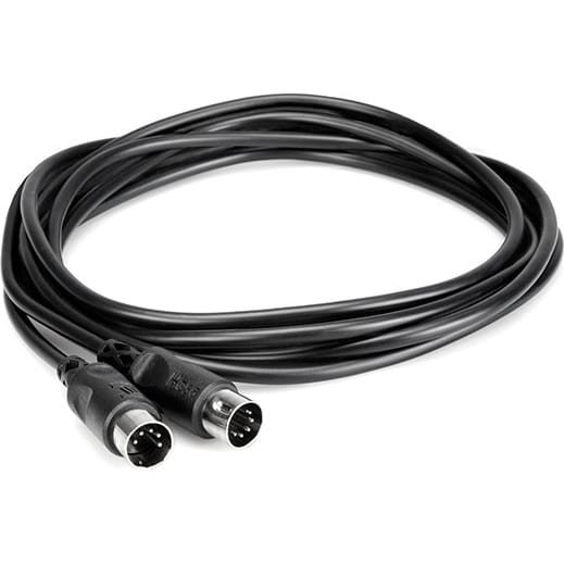 Hosa MID-310BK MIDI Cable (10', Black)