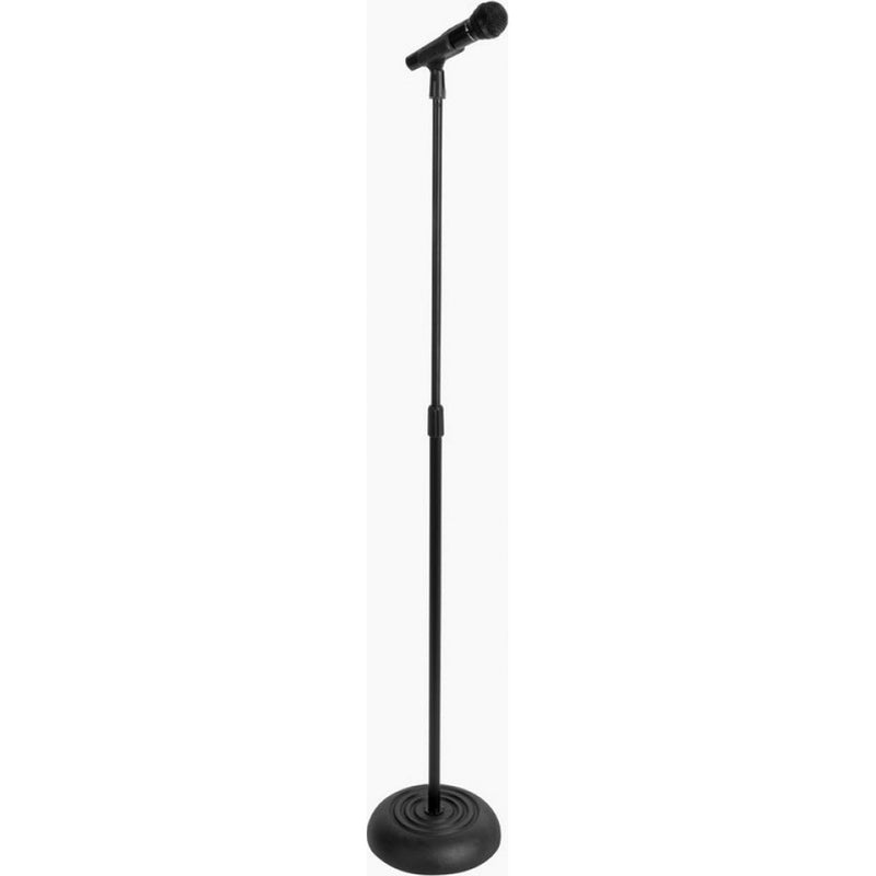 On-Stage MS7201B Round Base Microphone Stand (Black)
