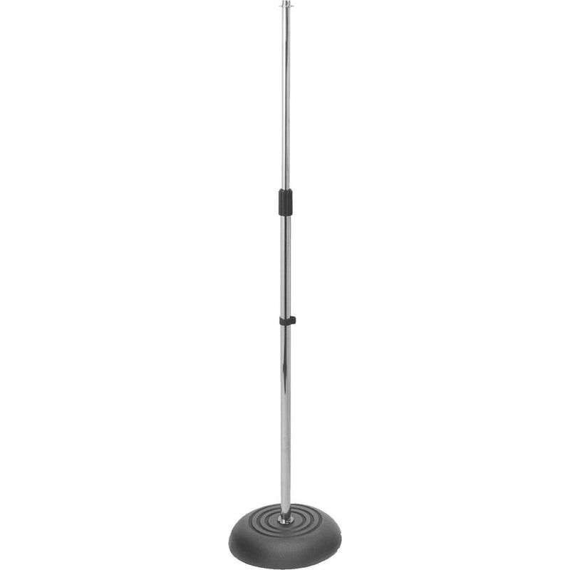 On-Stage MS7201C Round Base Microphone Stand (Chrome)