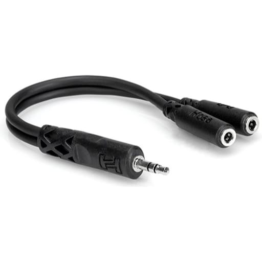 Hosa YMM-232 Male 3.5mm TRS to Dual Female 3.5mm TRS Y Cable