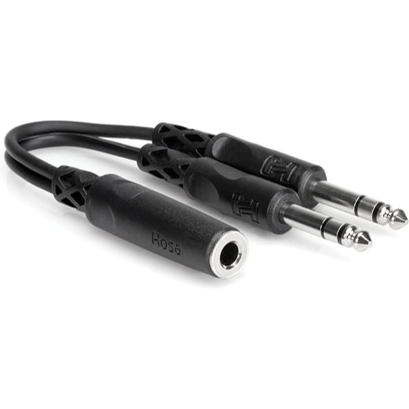 Hosa YPP-308 1/4" TRS Female to Dual 1/4" TRS Male Y Cable