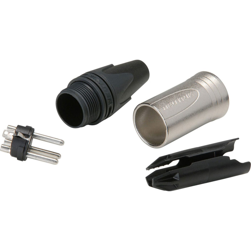 Neutrik NC3MXX Male 3-Pin XLR Cable Connector (Nickel/Silver)