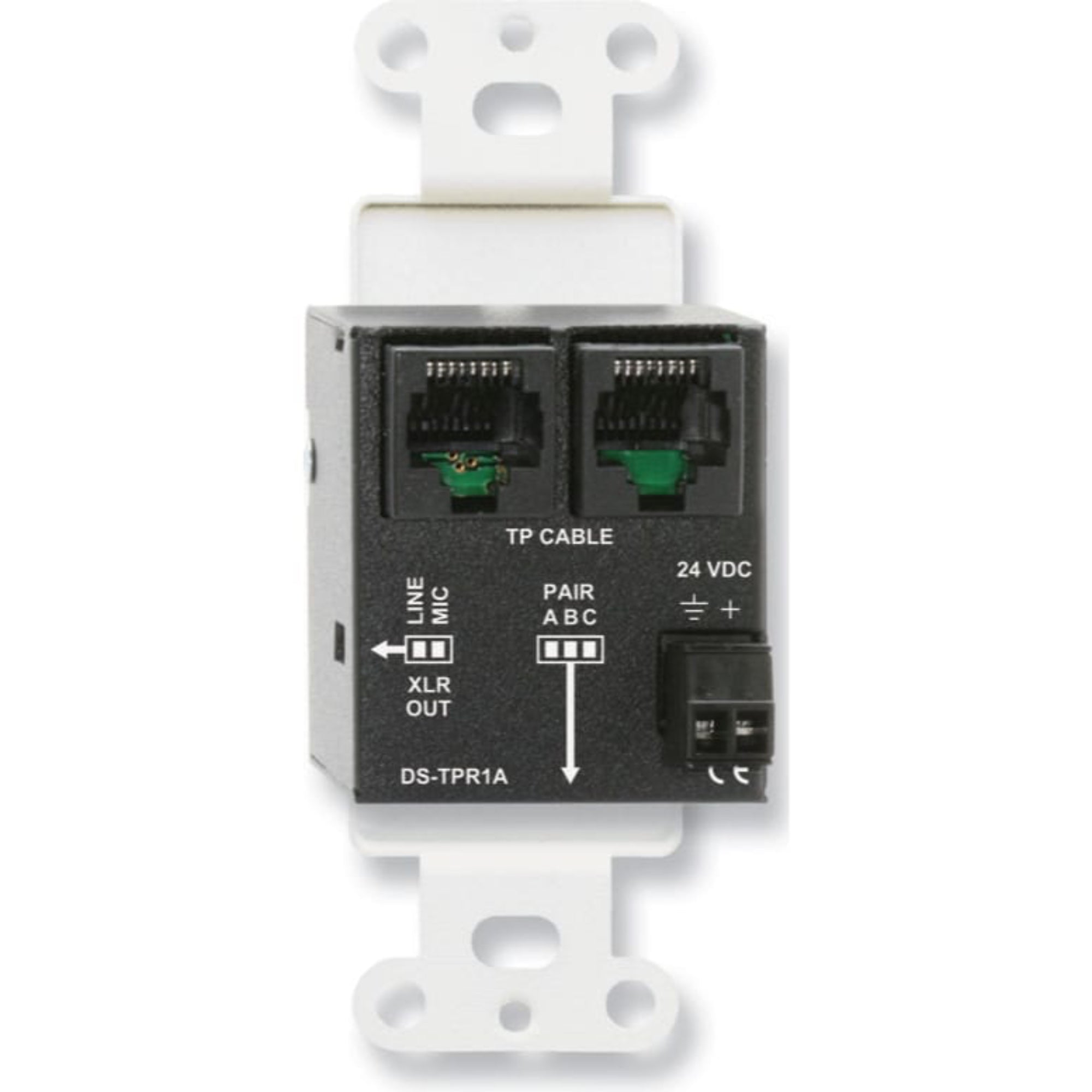 RDL DS-TPR1A Active Single-Pair Receiver on Decora Plate (Stainless Steel)