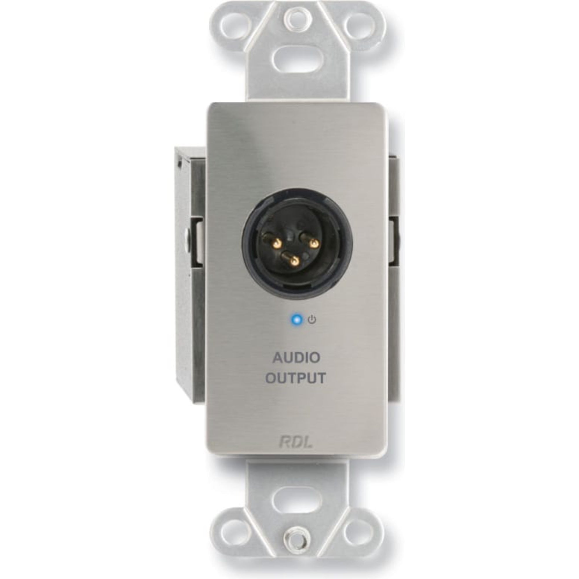RDL DS-TPR1A Active Single-Pair Receiver on Decora Plate (Stainless Steel)