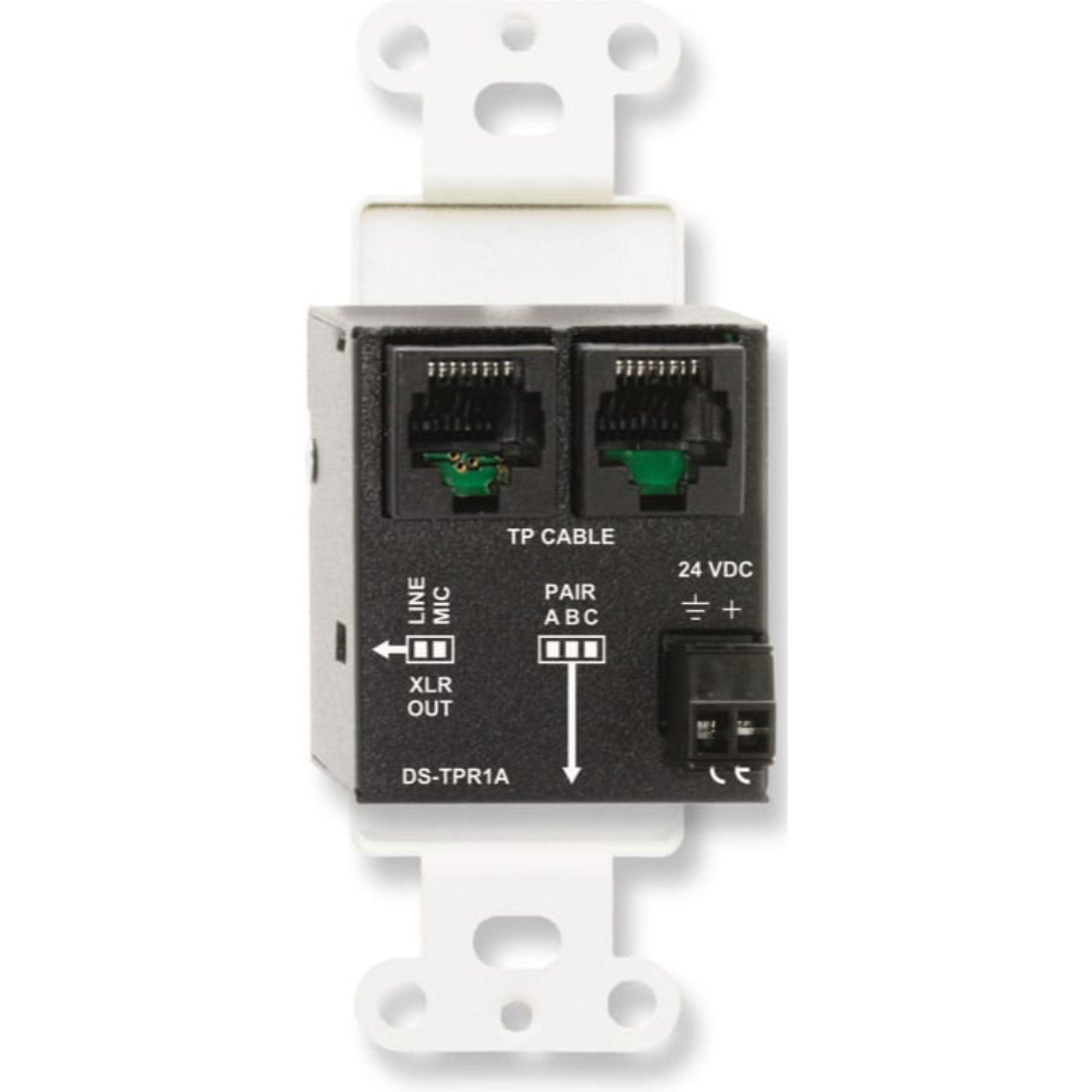 RDL D-TPR1A Active Single-Pair Receiver on Decora Plate (White)