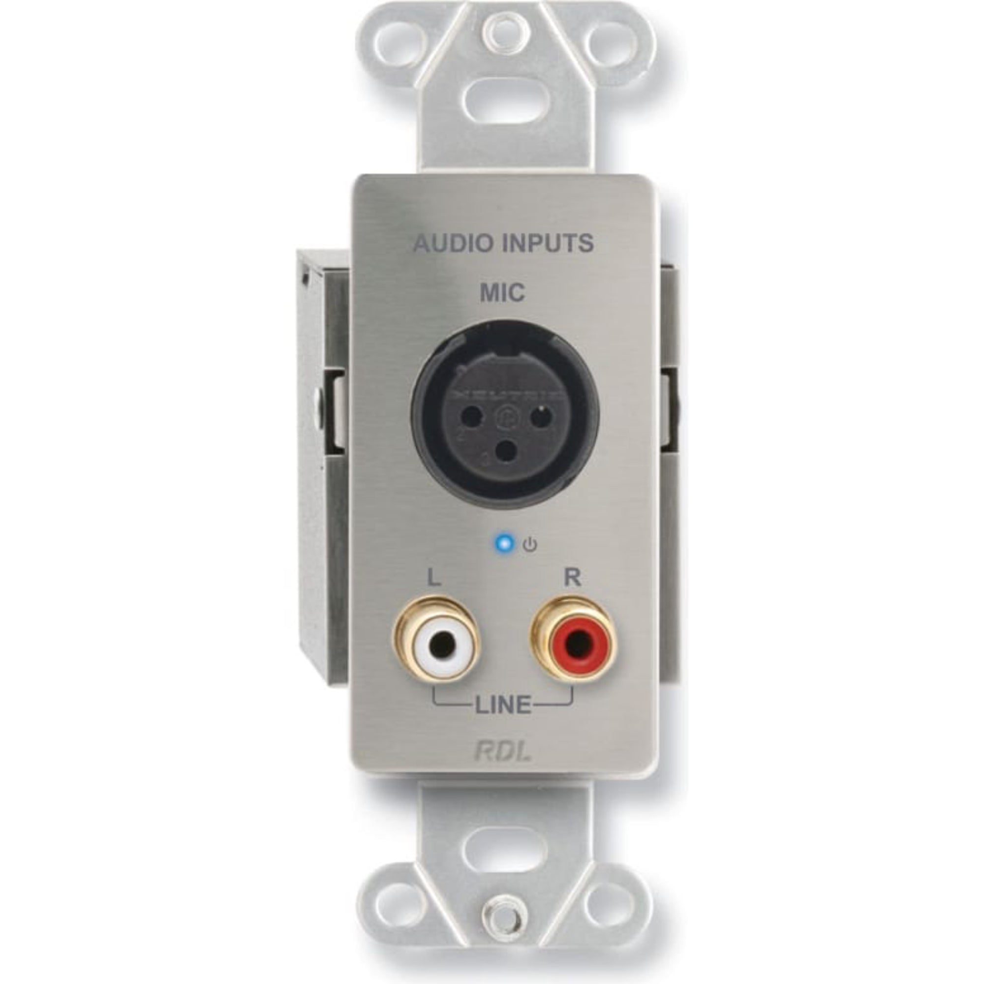 RDL DS-TPS3A Active Three-Pair Sender on Decora Plate (Stainless Steel)