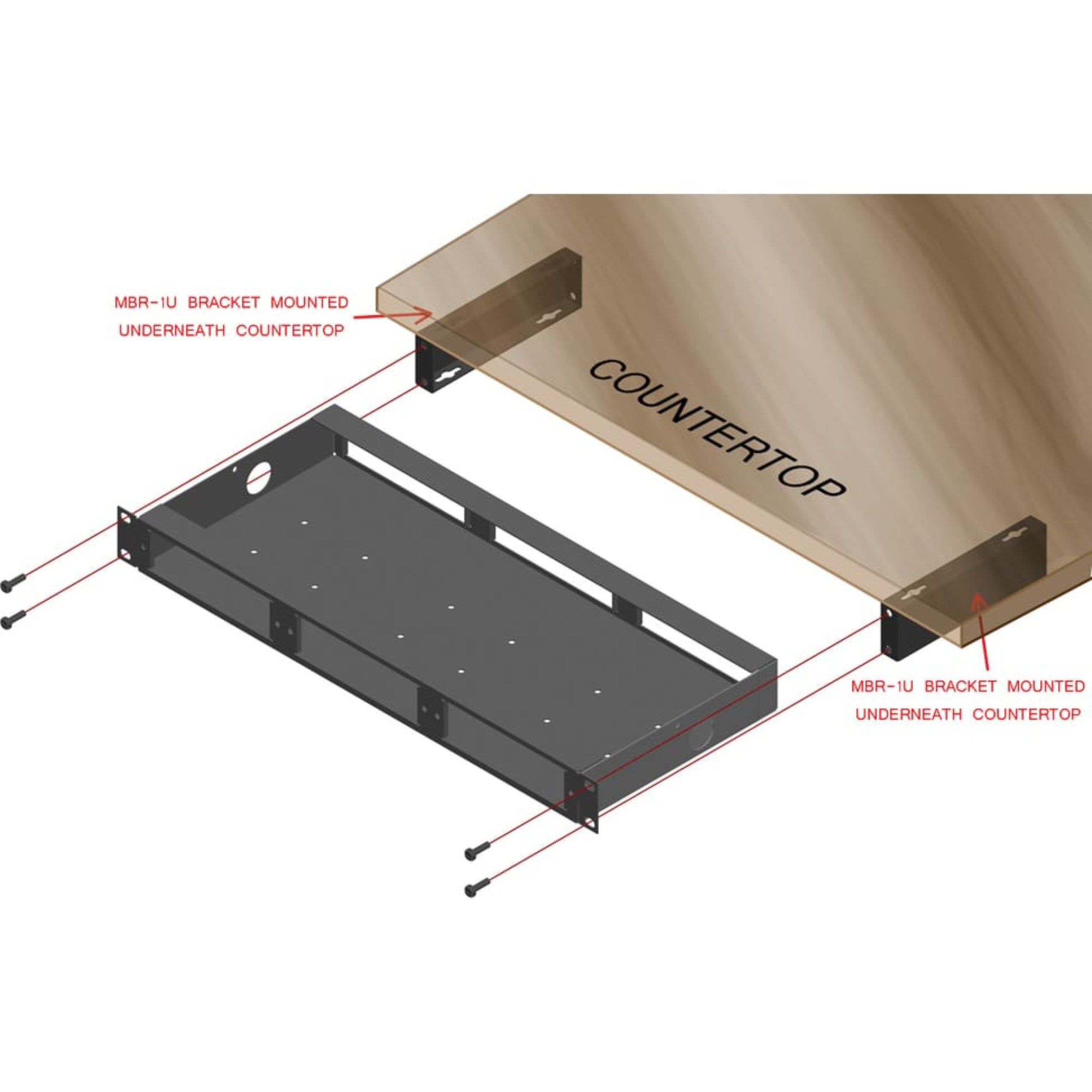 RDL MBR-1U 1 RU Mounting Bracket