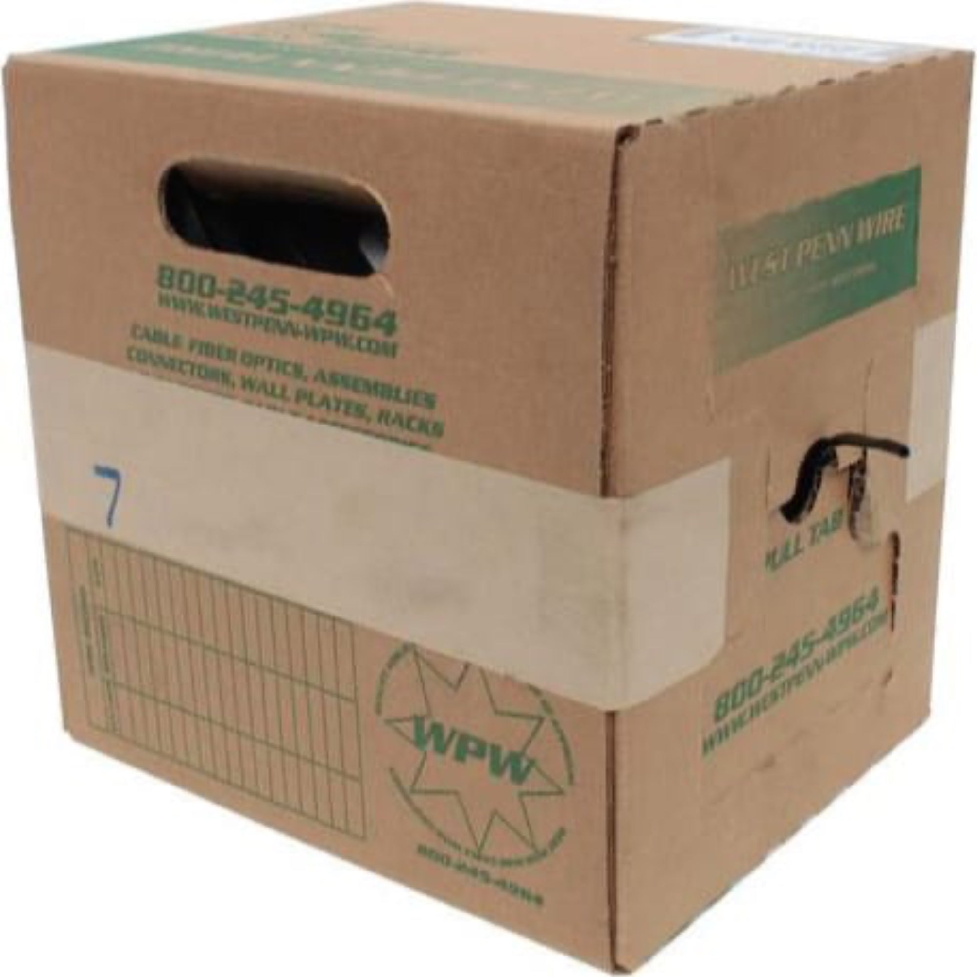 West Penn 227 Non-Plenum 12/2 Unshielded CMR Speaker Wire (Grey, 1000' Roll)