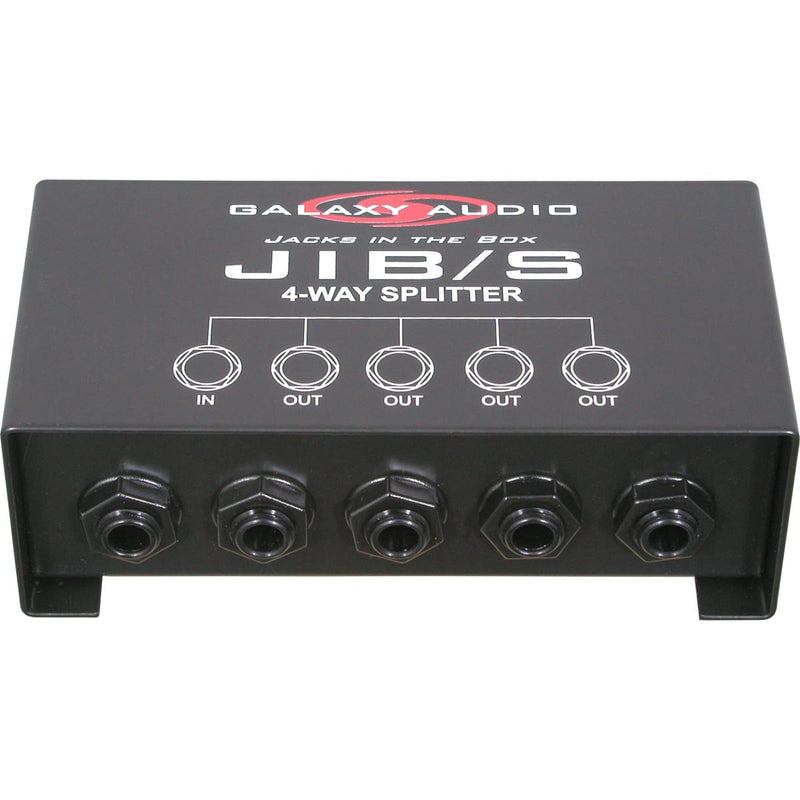 Galaxy Audio JIB/S Jacks in the Box 4-Way 1/4" Audio Signal Splitter