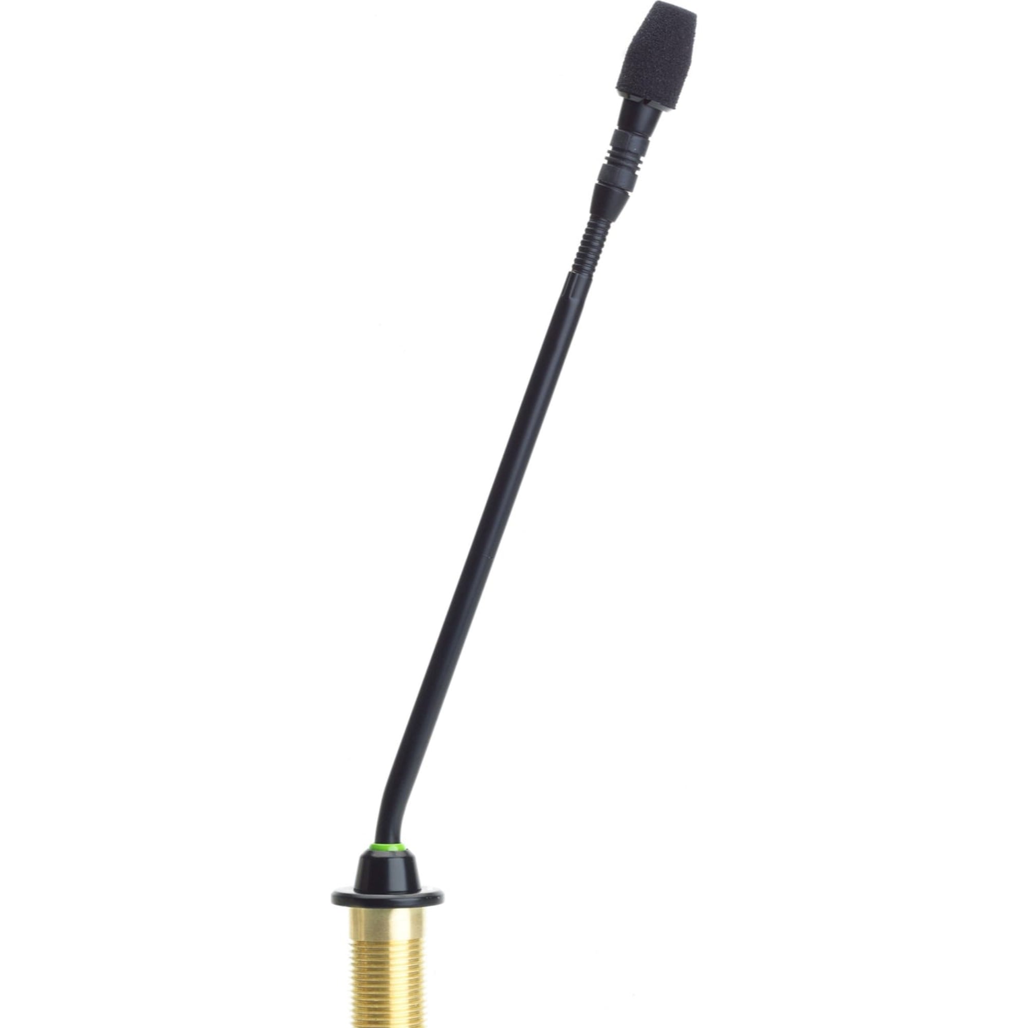 Shure MX410R/N 10" Gooseneck Mic with Surface Mount Preamp & LED Ring (Black, No Capsule)