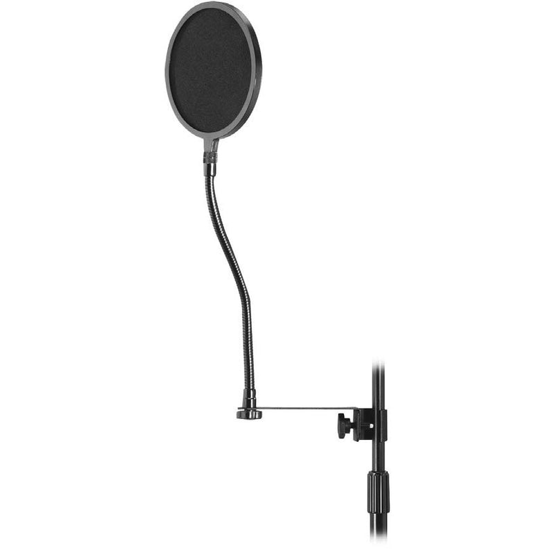 On-Stage ASVS6-GB Deluxe 6" Pop Filter Windscreen with Clamp & Gooseneck
