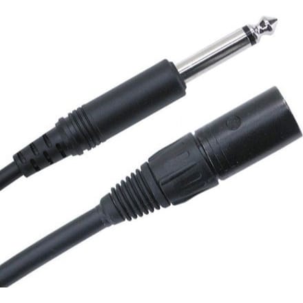 Performance Audio Male XLR to 1/4" Phone TS Cable (5')