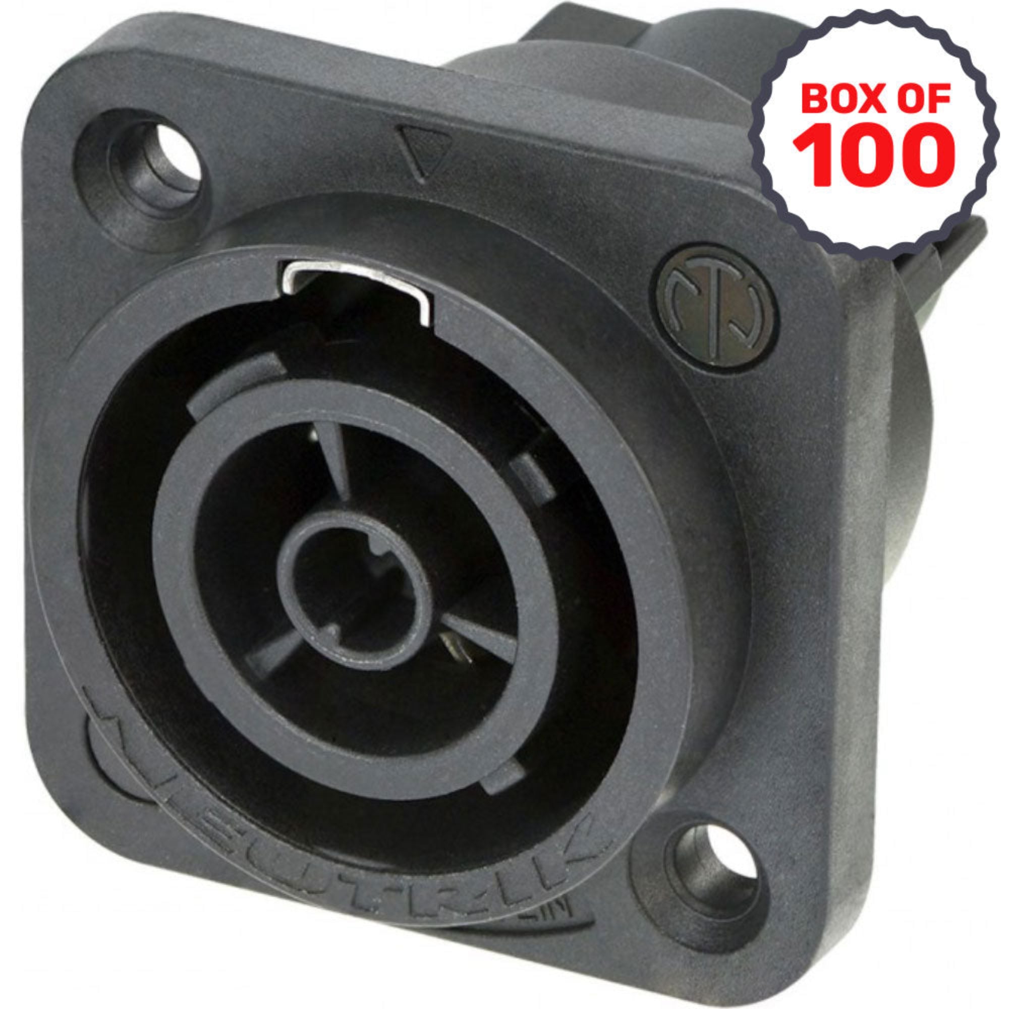 Neutrik NAC3FPX-ST-TOP powerCON TRUE1 TOP Appliance Outlet (Screw Terminals, Box of 100)