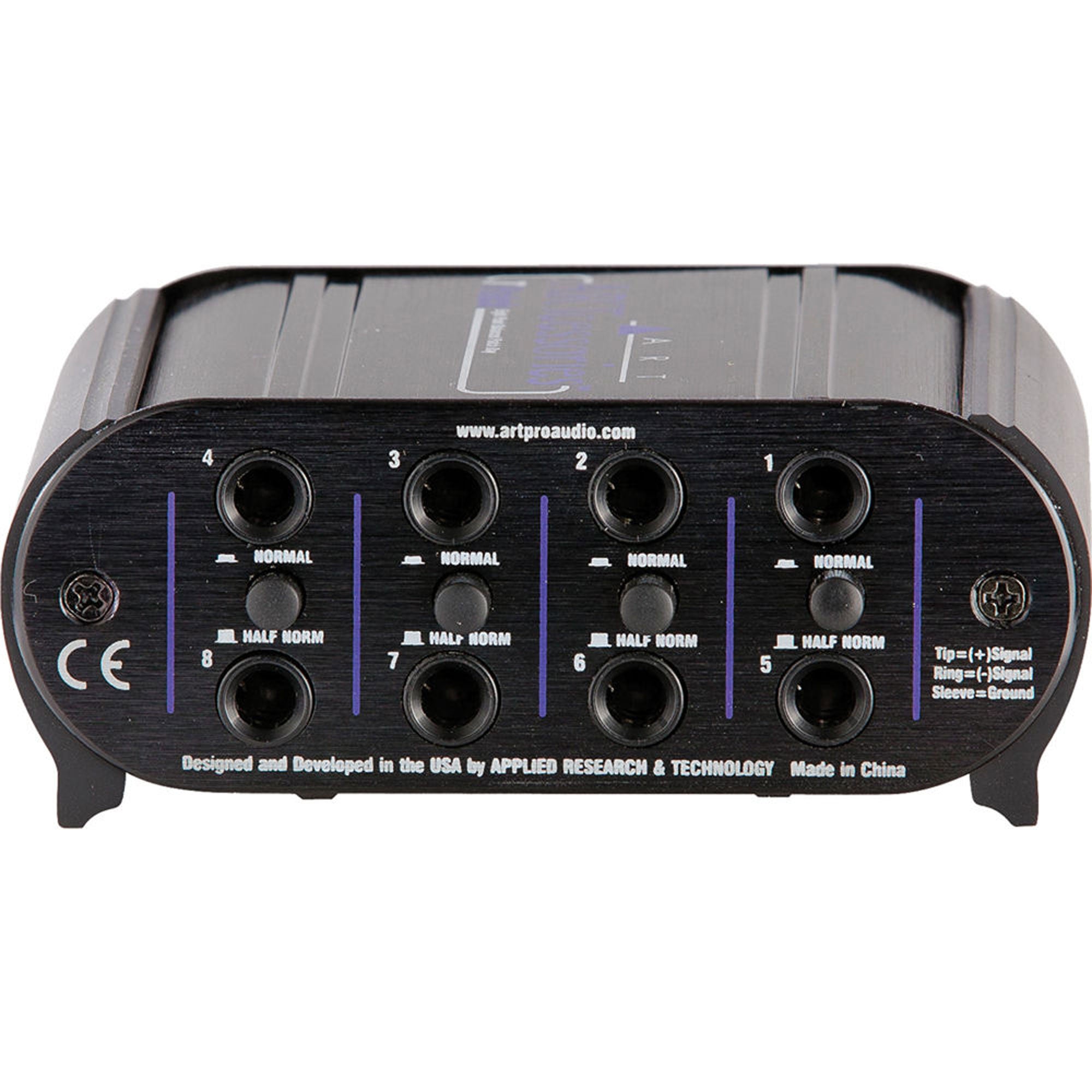 ART TPatch 8-Channel Balanced 1/4 TRS Patch Bay