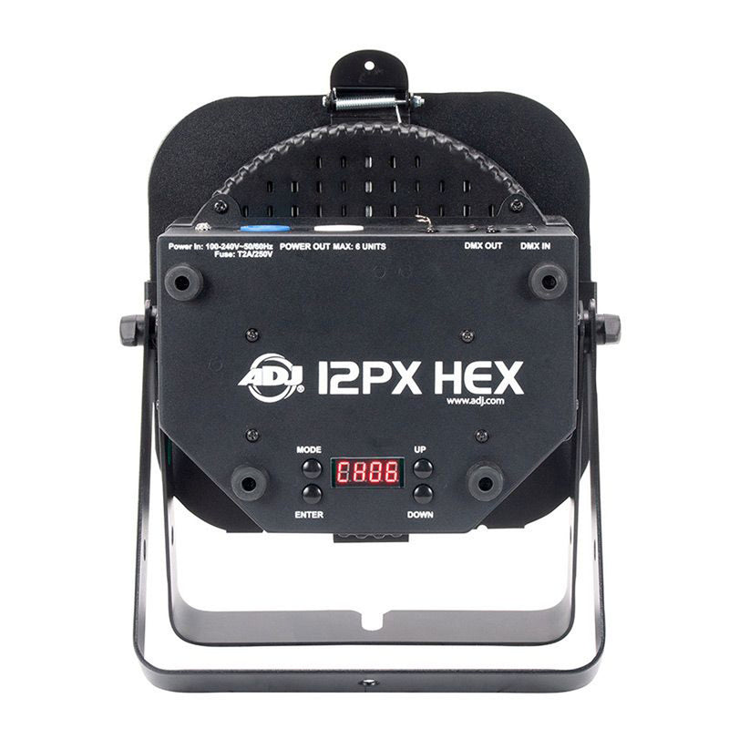 American DJ 12PX HEX LED Par Wash Fixture (RGBAW+UV, Black)