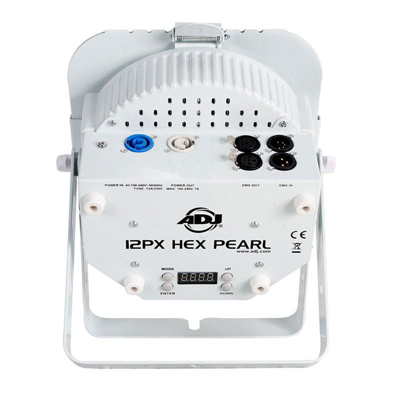 American DJ 12PX HEX LED Par Wash Fixture (RGBAW+UV, White)