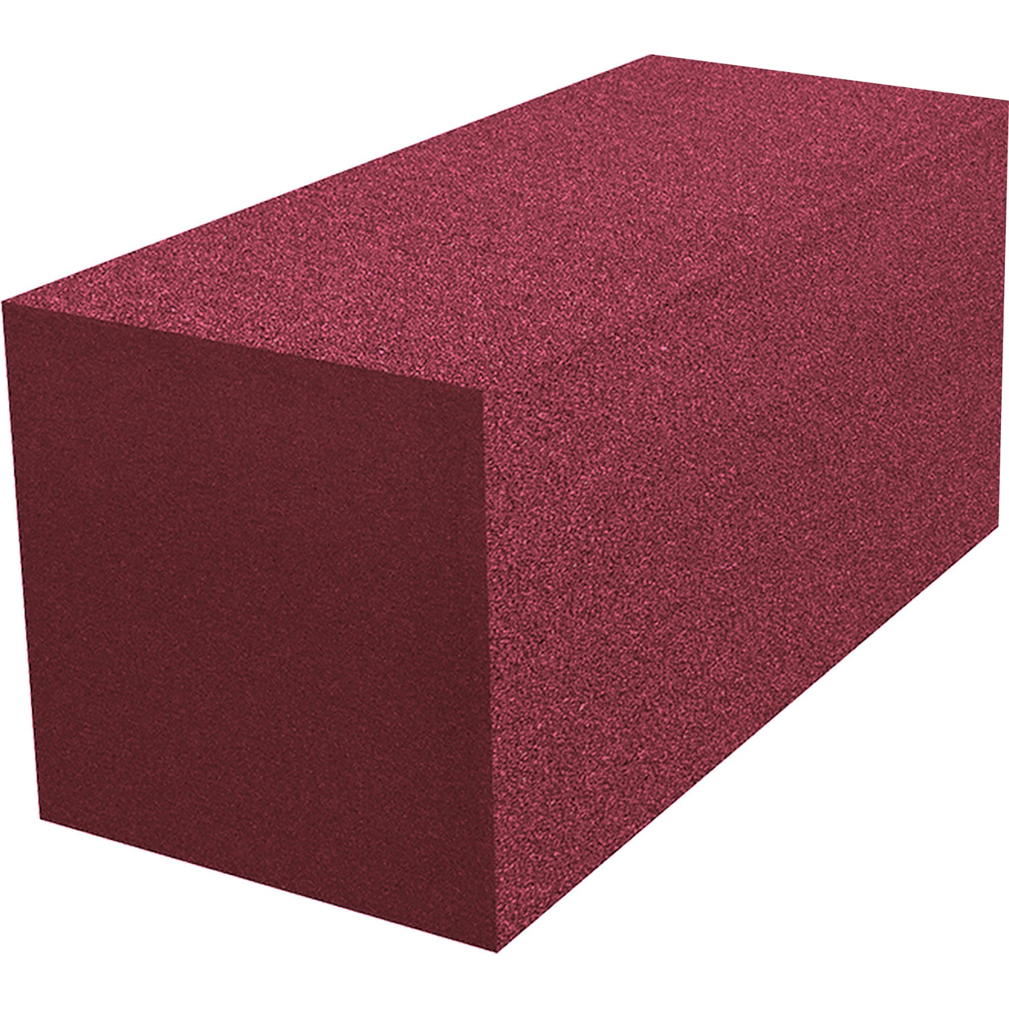 Performance Audio 12" x 12" x 24" Corner Fill Acoustic Foam Block (Burgundy)
