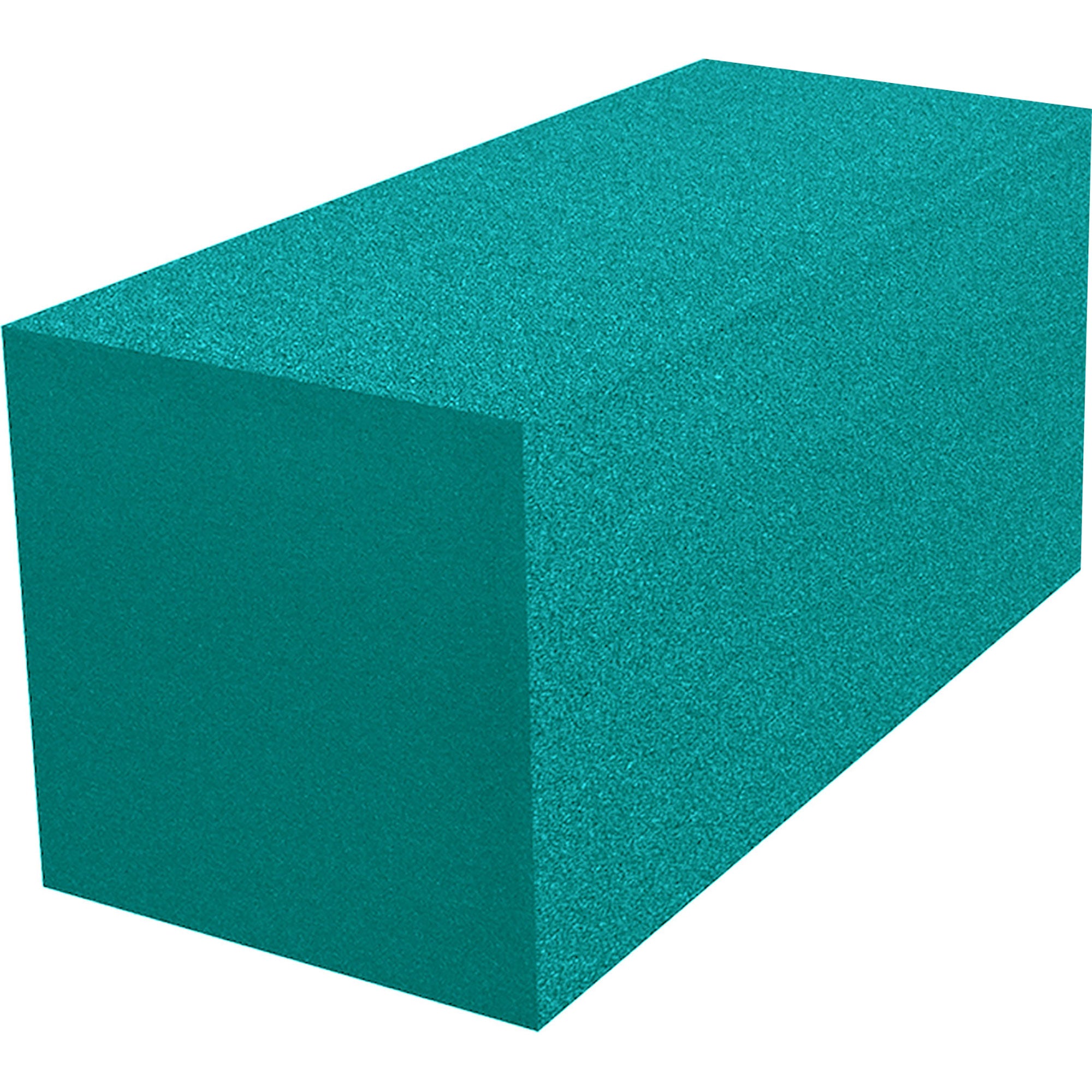 Performance Audio 12" x 12" x 24" Corner Fill Acoustic Foam Block (Teal)