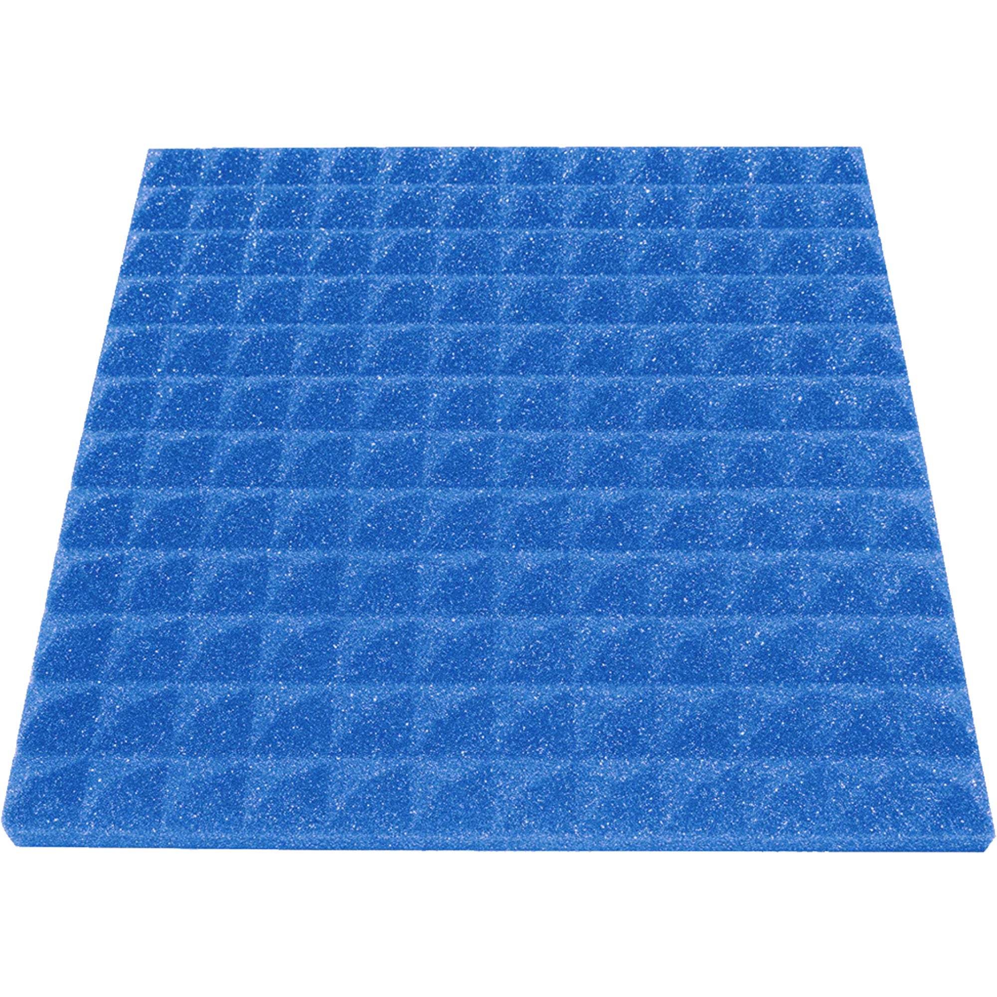 Performance Audio 12" x 12" x 1" Pyramid Acoustic Foam Tile (Blue, 48 Pack)