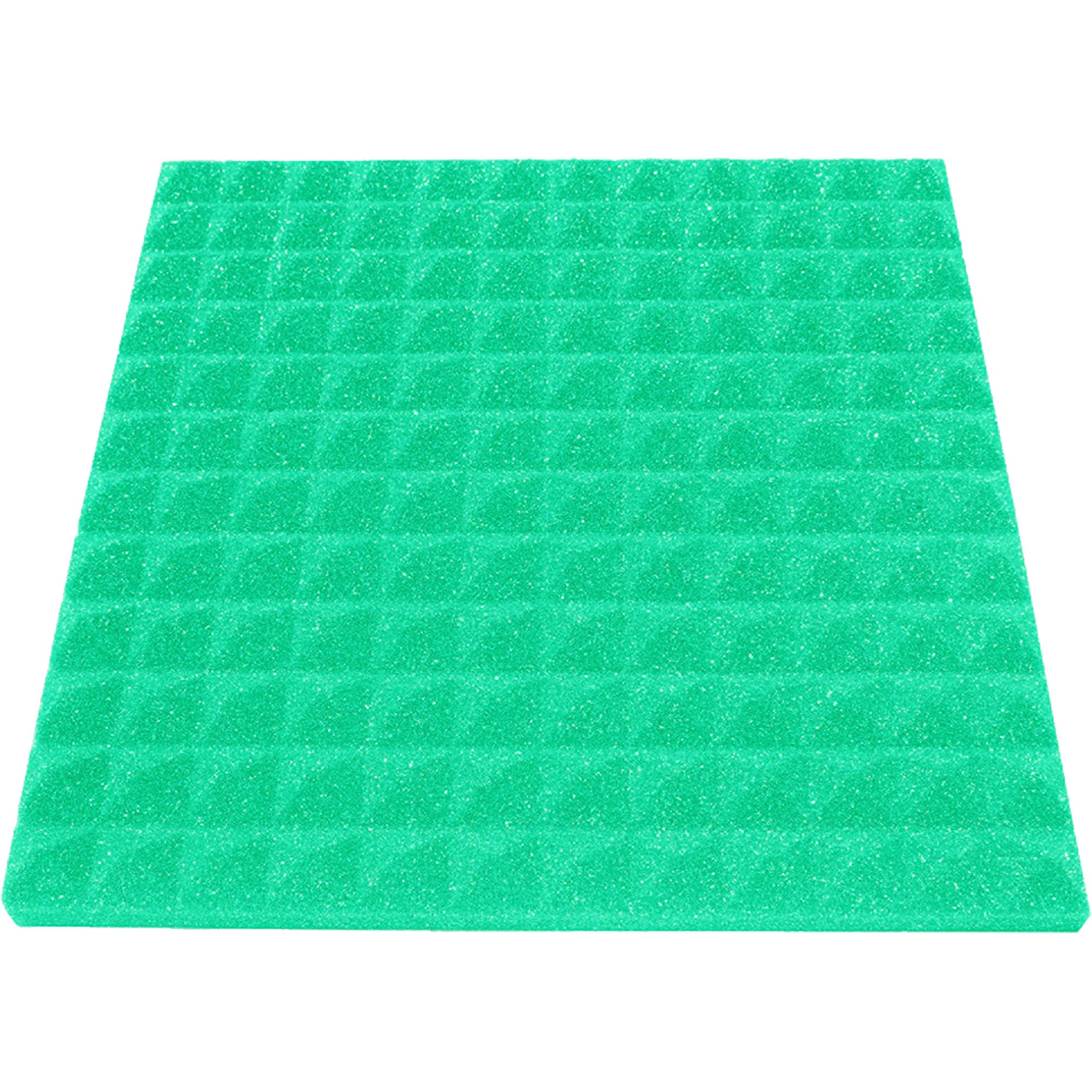 Performance Audio 12" x 12" x 1" Pyramid Acoustic Foam Tile (Kelly Green, 96 Pack)